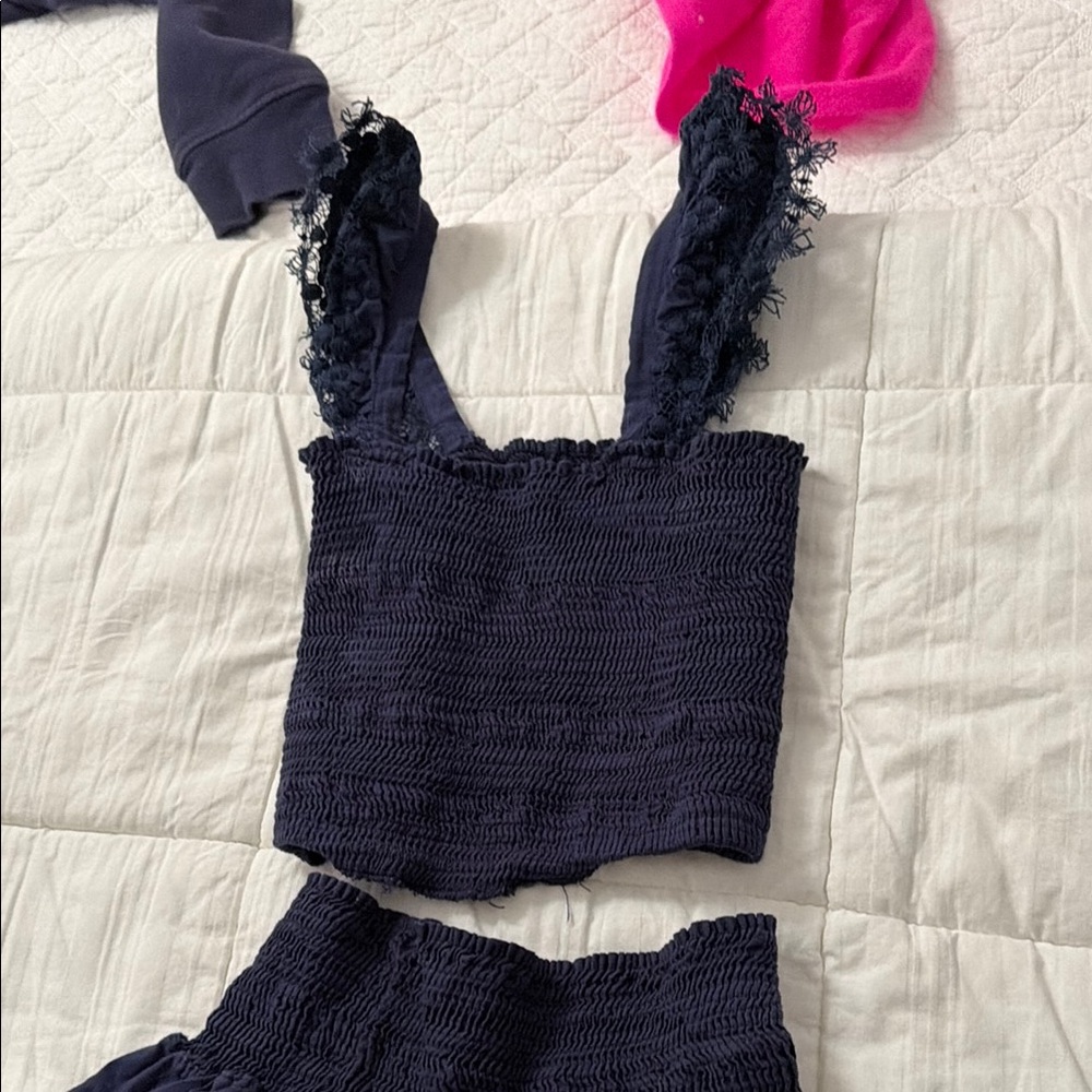 Girls two piece navy set, from pelixoto
